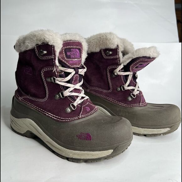 The North Face McMurdo Winter Boots in gray and purple Size 6 - Picture 1 of 16